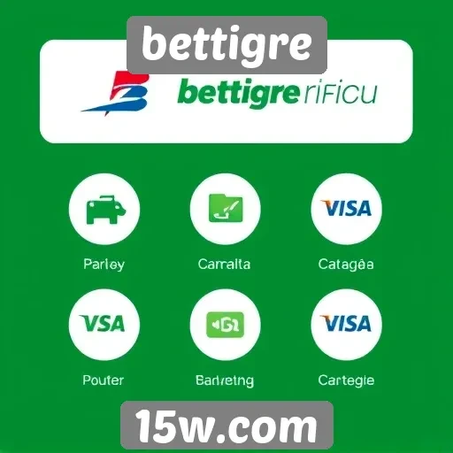 Métodos de pagamento oferecidos pelo site bettigre